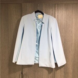 Mustard Seed Light Blue Collarless Blazer